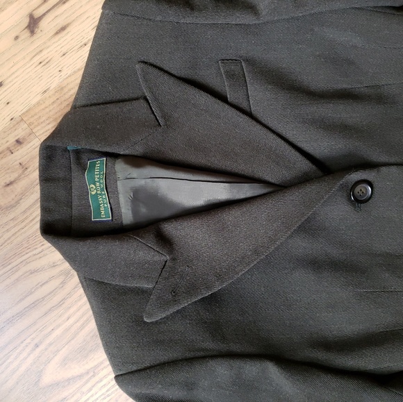 Embassy Row Petites Green Wool Blazer NWOT - Picture 6 of 7